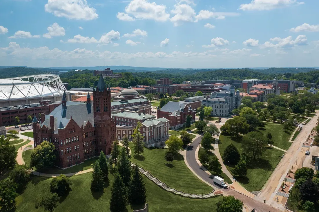 Campus on a sunny day.